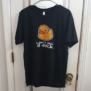 Duck Black T-Shirt Size M-L